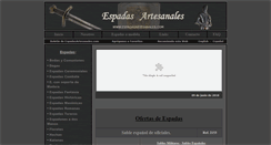 Desktop Screenshot of espadasartesanales.com
